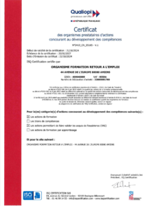 Certification Qualiopi